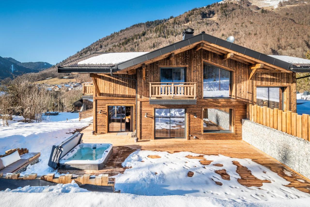 Chalet Azobe Morzine - By Emerald Stay มงทริองด์ ภายนอก รูปภาพ